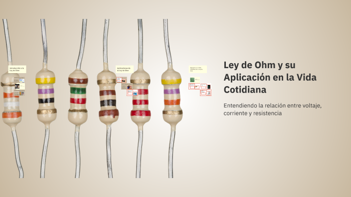 Ley de Ohm y su Aplicación en la Vida Cotidiana by Julio González on Prezi