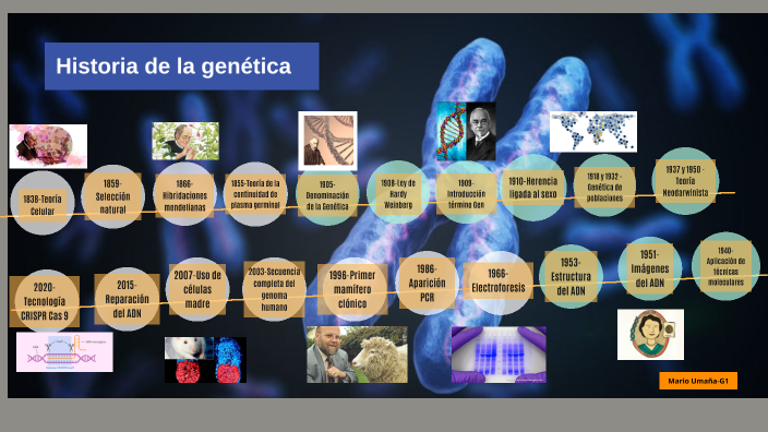 LÍNEA DEL TIEMPO - GENÉTICA by Mario Umaña on Prezi