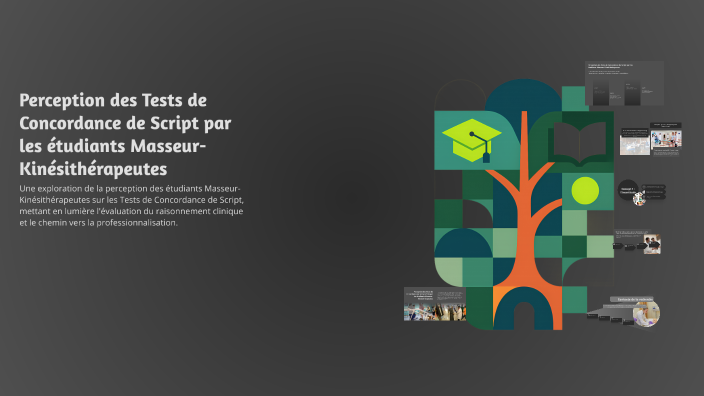 Perception des Tests de Concordance de Script par les étudiants Masseur ...