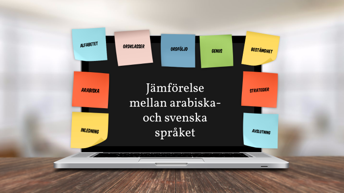 Jamforelse Mellan Arabiska Och Svenska