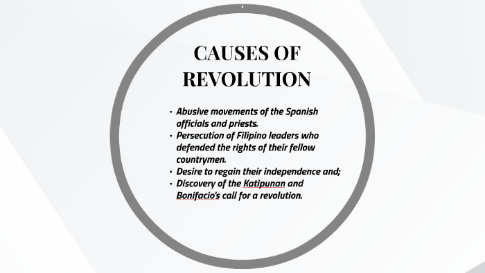 causes of philippine revolution