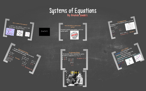 What is a system of linear equations? by Amanda Styles on Prezi