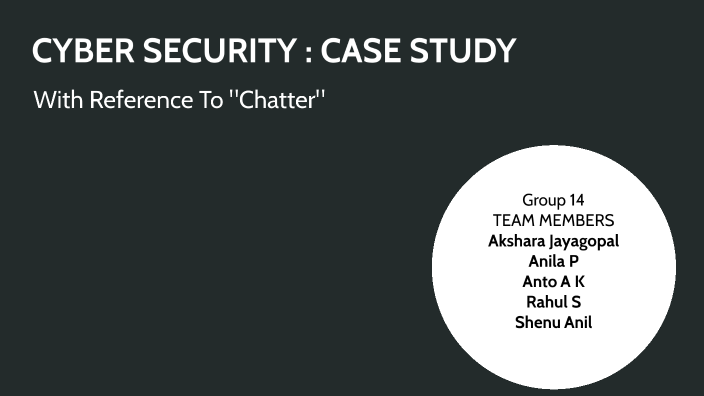 cyber security case study ppt