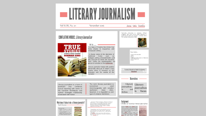 LITERARY JOURNALISM by Maurice Ian Orio