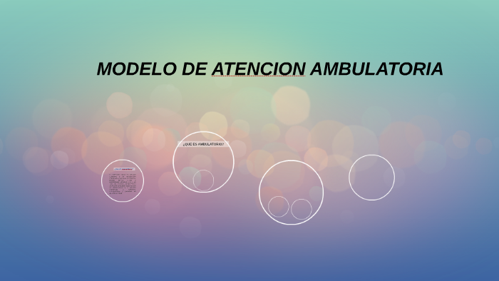 Arriba 35+ imagen modelo de atencion ambulatoria