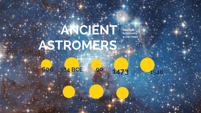 Ancient Astronomers Timeline By Ella Poff