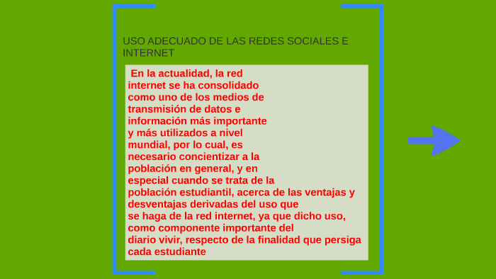 USO ADECUADO DE LAS REDES SOCIALES E INTERNET by JOSE SAMPER on Prezi