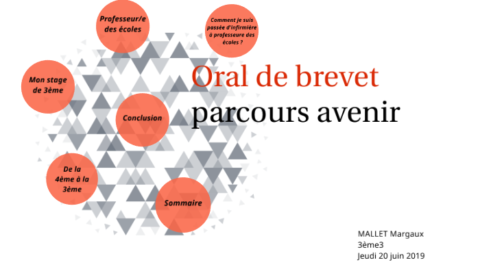 Oral parcours avenir by Margaux Mallet on Prezi