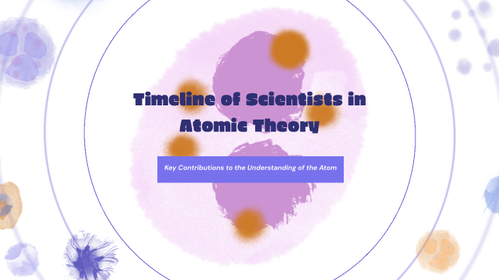 Timeline of Scientists in Atomic Theory by Patricia Vernon on Prezi