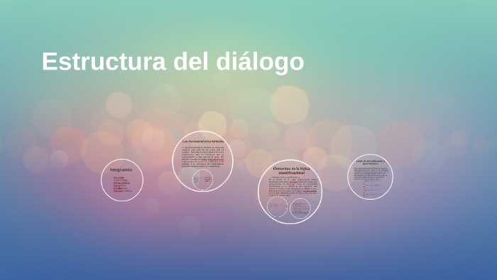 Estructura del diálogo by Dayanna Valencia on Prezi