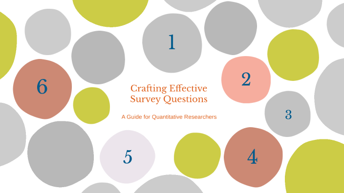 Crafting Effective Survey Questions by Margaret Bailey on Prezi