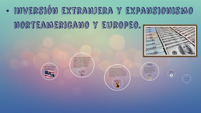 Inversión extranjera y expansionismo norteamericano y europe by Ana