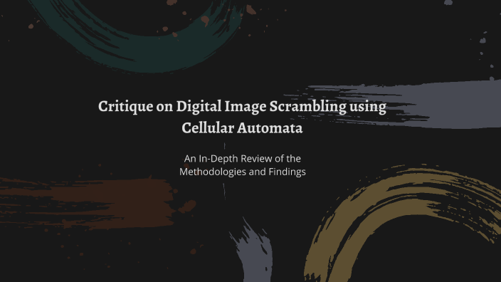 Critique on Digital Image Scrambling using Cellular Automata by Ghosoun ...