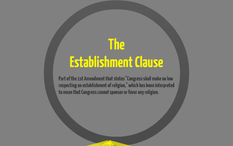 Establishment clause cases sale