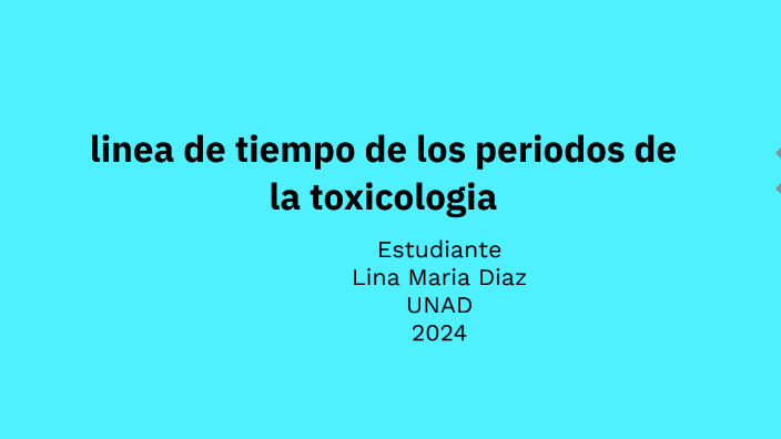 linea de tiempo de los periodos de la toxicologia by LINA DIAZ on Prezi