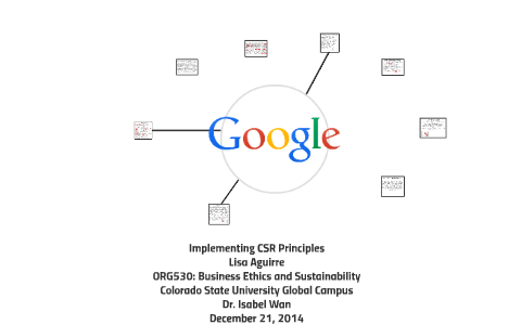 Implementing CSR Principles by Lisa Aguirre on Prezi