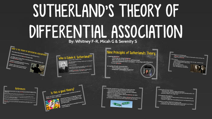 sutherlands differential association theory
