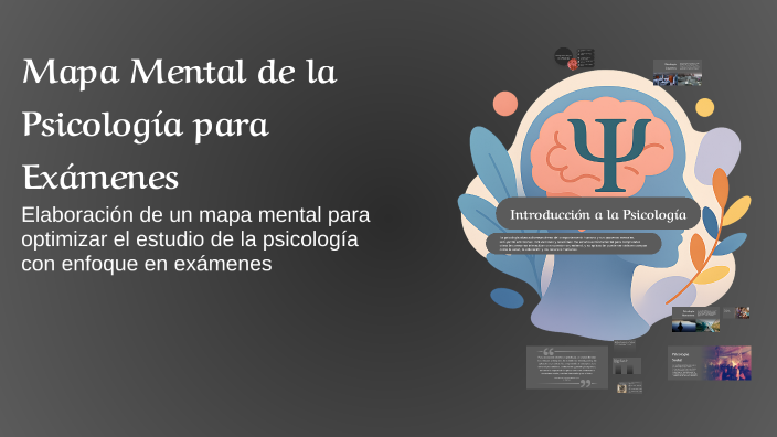 Mapa Mental de la Psicología para Exámenes by Lesly Vallejos on Prezi