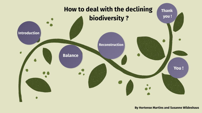 How to deal with the declining of biodiversity ? by Hortense Martins on ...