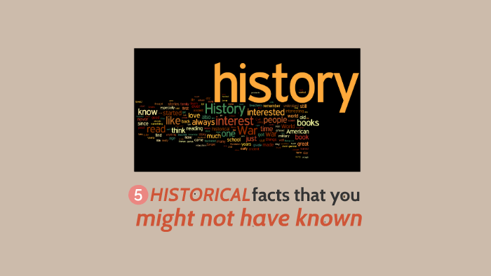 5 Historical Facts That You Might Not Have Known By Rob Sob