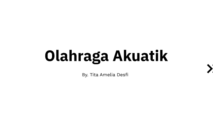 Olahraga Akuatik By Tita Amelia On Prezi