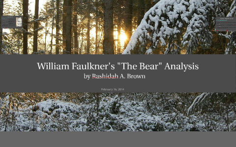 the bear william faulkner