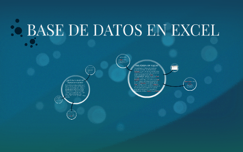 BASE DE DATOS EN EXCEL by anel mendez on Prezi