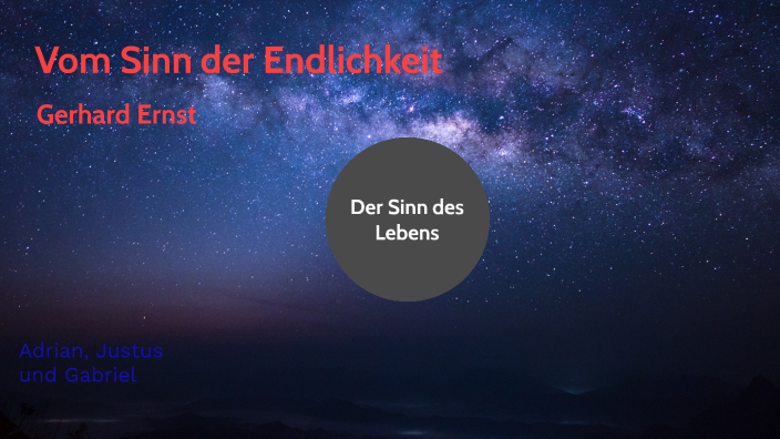 Sinn der Endlichkeit by Adri on Prezi