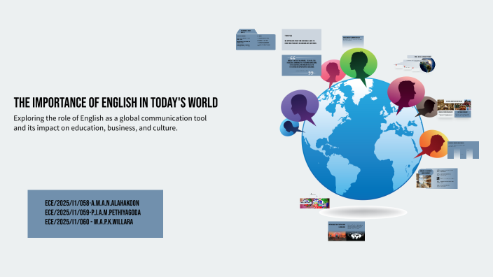The Importance of English in Today's World by Pamodi Willara on Prezi