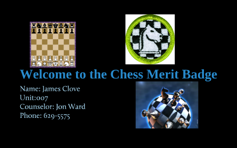 Chess Merit Badge Presentation