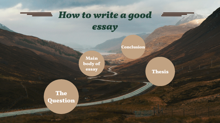 write good english essay