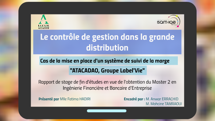 Le Controle De Gestion Dans La Grande Distribution By Fatima - 