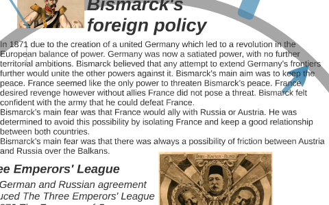bismarcks foreign policy essay