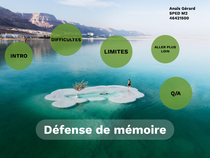 Défense Mémoire by Anaïs Gérard on Prezi