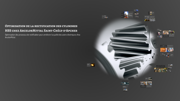 Optimisation de la rectification des cylindres HSS chez ArcelorMittal ...