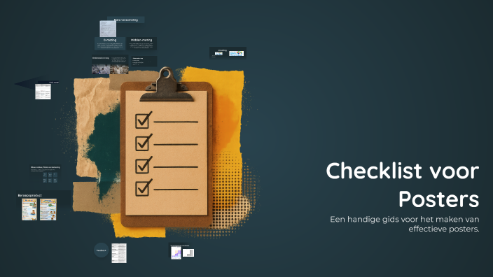 Checklist voor Posters by indy janssen on Prezi