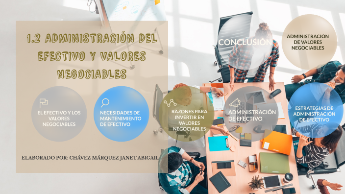 1.2 ADMINISTRACIÓN DEL EFECTIVO Y VALORES NEGOCIABLES by Chavez Marquez