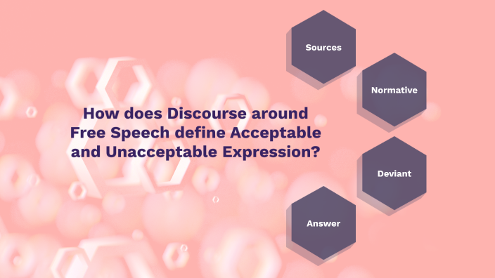 How does around free speech define acceptable and unacceptable ...
