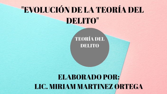 Evolución De La Teoria Del Delito By Miriam Martinez Ortega On Prezi 6057