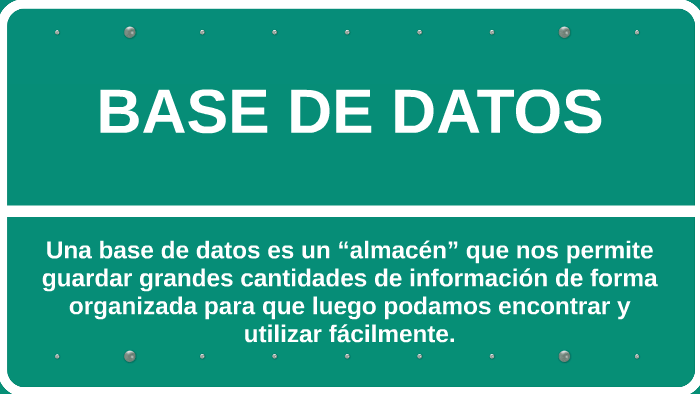 BASE DE DATOS by angela maria gomez moreno on Prezi