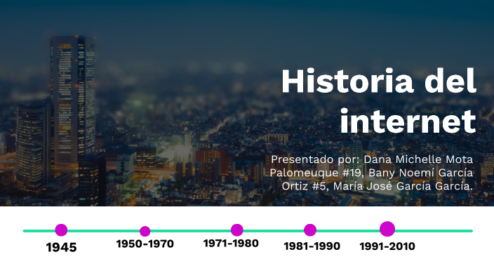 Historia del internet by Dana Michelle Mota Palomeque on Prezi