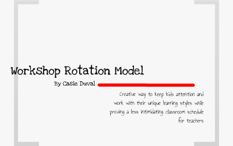 Workshop Rotation Model Workshop Rotation Model by Kc Duval on Prezi
