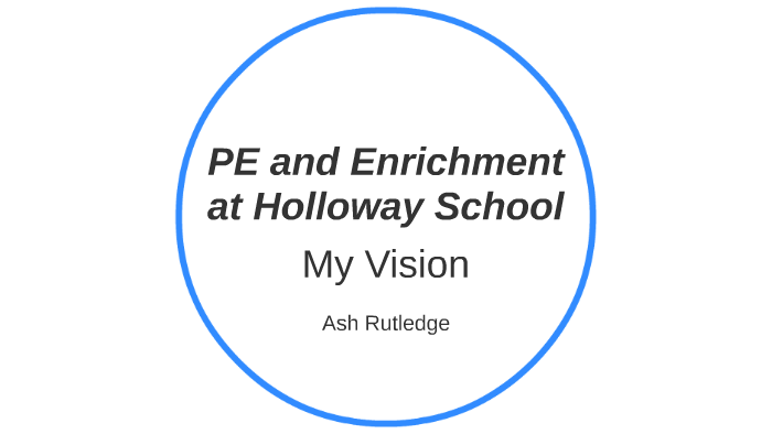 PE and Enrichment at Holloway School by Ash Rutledge on Prezi