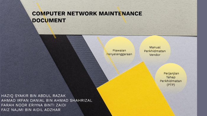 Computer Network Maintenance Document By Fan Danial