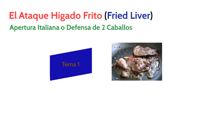 ATAQUE FIGADO FRITO VAI ATÉ O XEQUE MATE FRIED LIVER ATTACK GOES