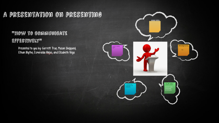 A presentation on presenting by Garrett True on Prezi