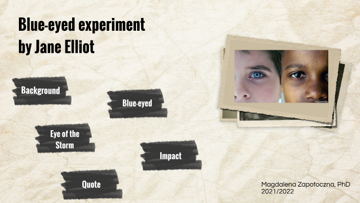 blue eyed experiment unterricht