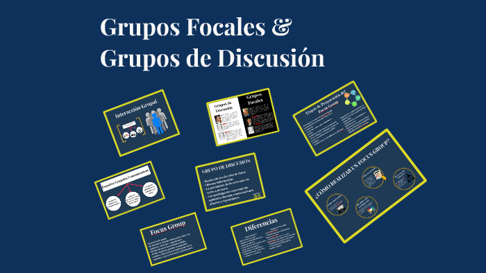 Focus group, grupos focales y grupos de discusión by Ignacio Rodriguez