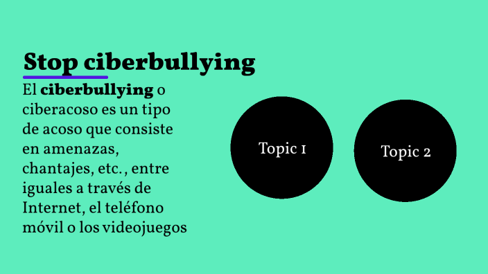 Stop ciberbullying by David De la Fuente on Prezi