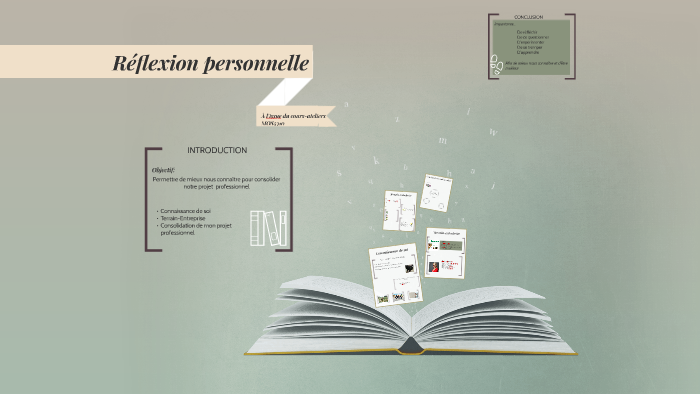 Reflexion Personnelle By Frederique Gagnon